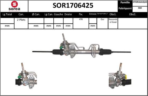 EAI SOR1706425 - Рульовий механізм, рейка autozip.com.ua