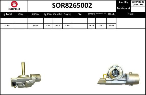 EAI SOR8265002 - Рульова колонка autozip.com.ua