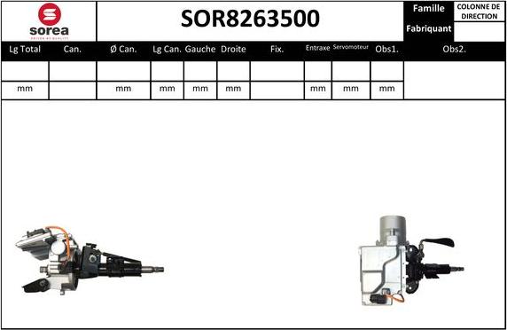 EAI SOR8263500 - Рульова колонка autozip.com.ua