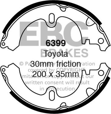 EBC Brakes 6399 - Комплект гальм, барабанний механізм autozip.com.ua