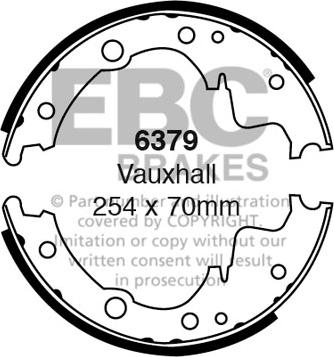 EBC Brakes 6379 - Комплект гальм, барабанний механізм autozip.com.ua