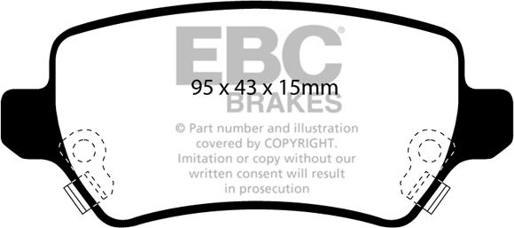 EBC Brakes DP21447 - Гальмівні колодки, дискові гальма autozip.com.ua