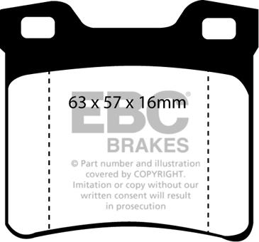 EBC Brakes DP41048R - Гальмівні колодки, дискові гальма autozip.com.ua
