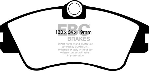 EBC Brakes DP1030 - Гальмівні колодки, дискові гальма autozip.com.ua