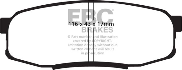 EBC Brakes DP1816 - Гальмівні колодки, дискові гальма autozip.com.ua