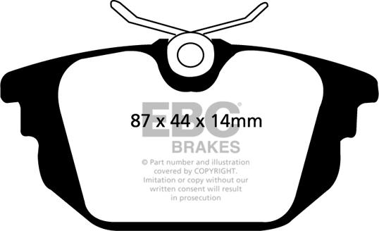 EBC Brakes DP21214 - Гальмівні колодки, дискові гальма autozip.com.ua