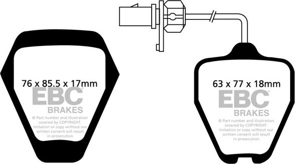 Roulunds Rubber 686181 - Гальмівні колодки, дискові гальма autozip.com.ua