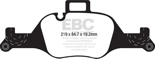 EBC Brakes DP32289C - Гальмівні колодки, дискові гальма autozip.com.ua