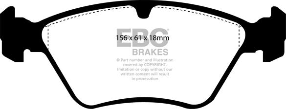 EBC Brakes DP2976 - Гальмівні колодки, дискові гальма autozip.com.ua