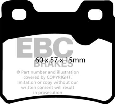 EBC Brakes DP2761 - Гальмівні колодки, дискові гальма autozip.com.ua