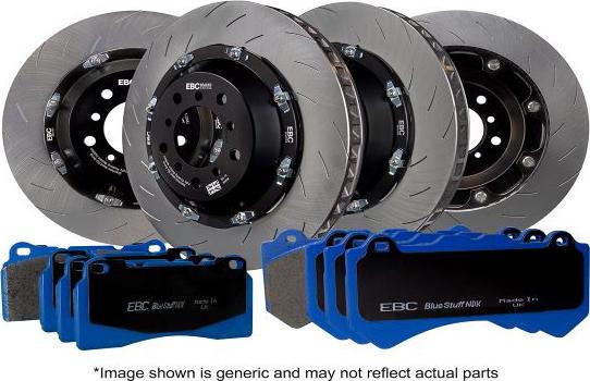 EBC Brakes P2DK013B - Комплект гальм, дисковий гальмівний механізм autozip.com.ua