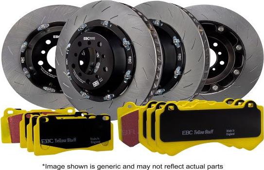 EBC Brakes P2DK013Y - Комплект гальм, дисковий гальмівний механізм autozip.com.ua