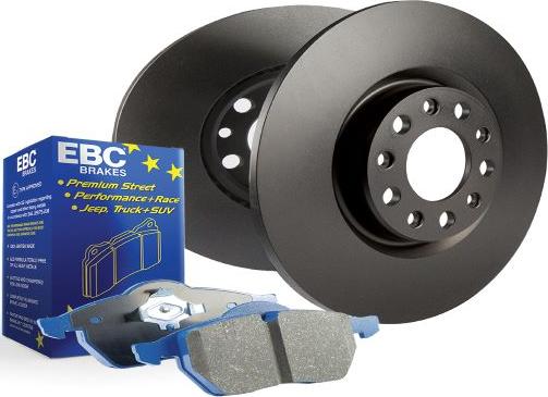 EBC Brakes PD04KF348 - Комплект економічних гальм autozip.com.ua
