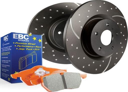 EBC Brakes PD15KF809 - Комплект економічних гальм autozip.com.ua