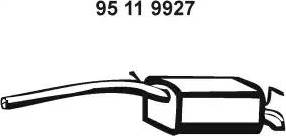 Eberspächer 95 11 9927 - Глушник вихлопних газів кінцевий autozip.com.ua