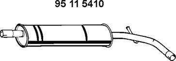 Eberspächer 95 11 5410 - Середній глушник вихлопних газів autozip.com.ua