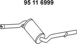 Eberspächer 95 11 6999 - Середній глушник вихлопних газів autozip.com.ua