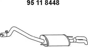 Eberspächer 95 11 8448 - Глушник вихлопних газів кінцевий autozip.com.ua