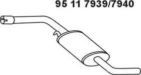 Eberspächer 95 11 7940 - Середній глушник вихлопних газів autozip.com.ua