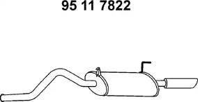 Eberspächer 95 11 7822 - Глушник вихлопних газів кінцевий autozip.com.ua