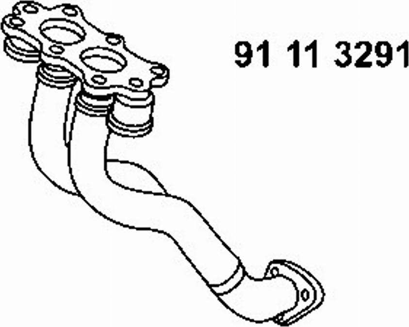 Eberspächer 91 11 3291 - Труба вихлопного газу autozip.com.ua