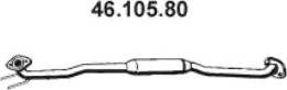 Eberspächer 46.105.80 - Середній глушник вихлопних газів autozip.com.ua