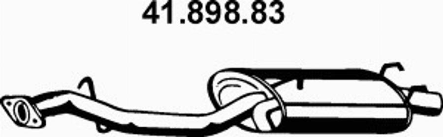 Eberspächer 41.898.83 - Глушник вихлопних газів кінцевий autozip.com.ua
