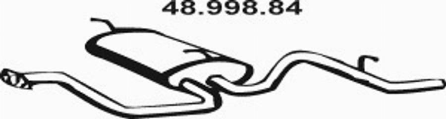 Eberspächer 48.998.84 - Глушник вихлопних газів кінцевий autozip.com.ua