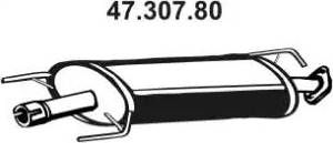 Eberspächer 47.307.80 - Середній глушник вихлопних газів autozip.com.ua