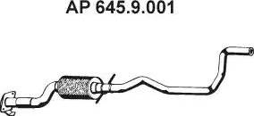 Eberspächer 645.9.001 - Труба вихлопного газу autozip.com.ua