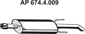 Eberspächer 674.4.009 - Глушник вихлопних газів кінцевий autozip.com.ua