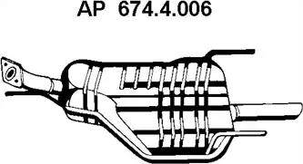 Eberspächer 674.4.006 - Глушник вихлопних газів кінцевий autozip.com.ua