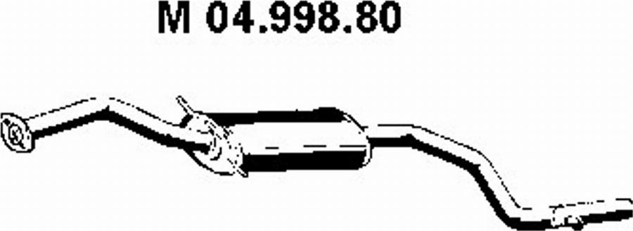 Eberspächer 04.998.80 - Середній глушник вихлопних газів autozip.com.ua