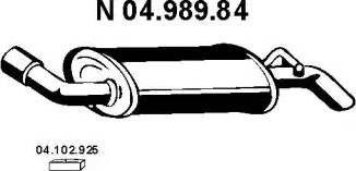 Eberspächer 04.989.84 - Глушник вихлопних газів кінцевий autozip.com.ua