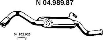 Eberspächer 04.989.87 - Глушник вихлопних газів кінцевий autozip.com.ua