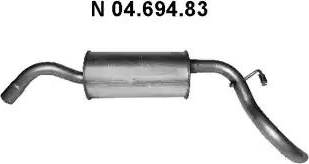 Eberspächer 04.694.83 - Глушник вихлопних газів кінцевий autozip.com.ua