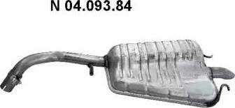 Eberspächer 04.093.84 - Глушник вихлопних газів кінцевий autozip.com.ua