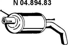 Eberspächer 04.894.83 - Глушник вихлопних газів кінцевий autozip.com.ua