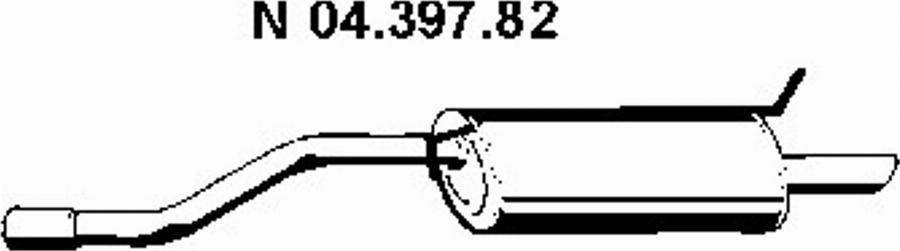 Eberspächer 04.397.82 - Глушник вихлопних газів кінцевий autozip.com.ua