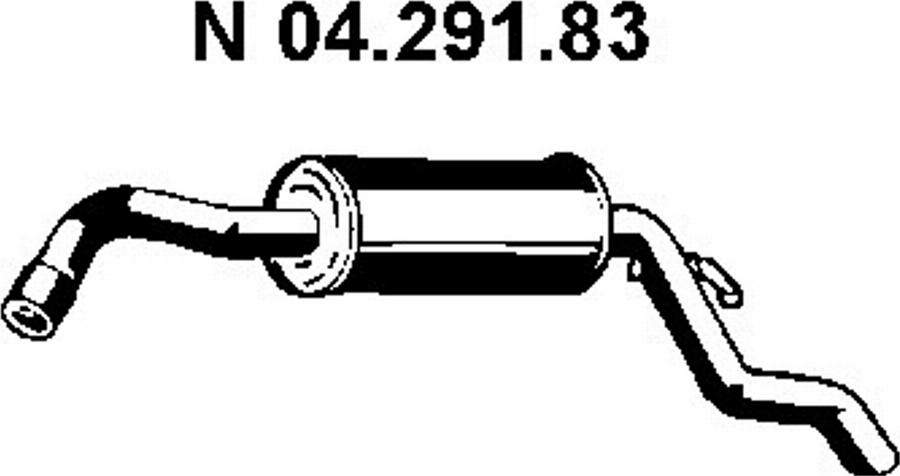 Eberspächer 04.291.83 - Глушник вихлопних газів кінцевий autozip.com.ua