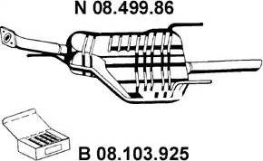 Eberspächer 08.499.86 - Глушник вихлопних газів кінцевий autozip.com.ua