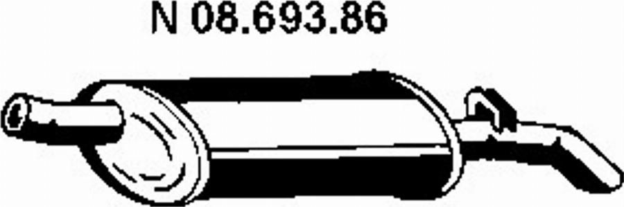 Eberspächer 08.693.86 - Глушник вихлопних газів кінцевий autozip.com.ua