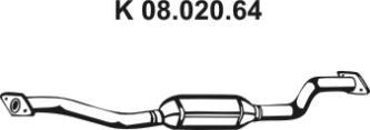 Eberspächer 08.020.64 - Каталізатор autozip.com.ua
