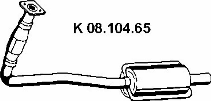 Eberspächer 08.104.65 - Каталізатор autozip.com.ua