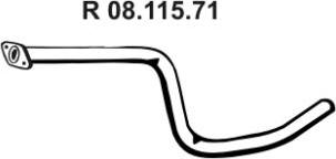 Eberspächer 08.115.71 - Труба вихлопного газу autozip.com.ua