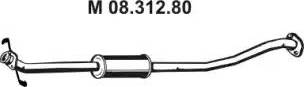 Eberspächer 08.312.80 - Середній глушник вихлопних газів autozip.com.ua