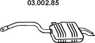 Eberspächer 03.002.85 - Глушник вихлопних газів кінцевий autozip.com.ua