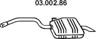 Eberspächer 03.002.86 - Глушник вихлопних газів кінцевий autozip.com.ua