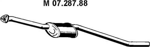 Eberspächer 07.287.88 - Середній глушник вихлопних газів autozip.com.ua