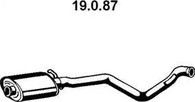Eberspächer 19.0.87 - Середній глушник вихлопних газів autozip.com.ua